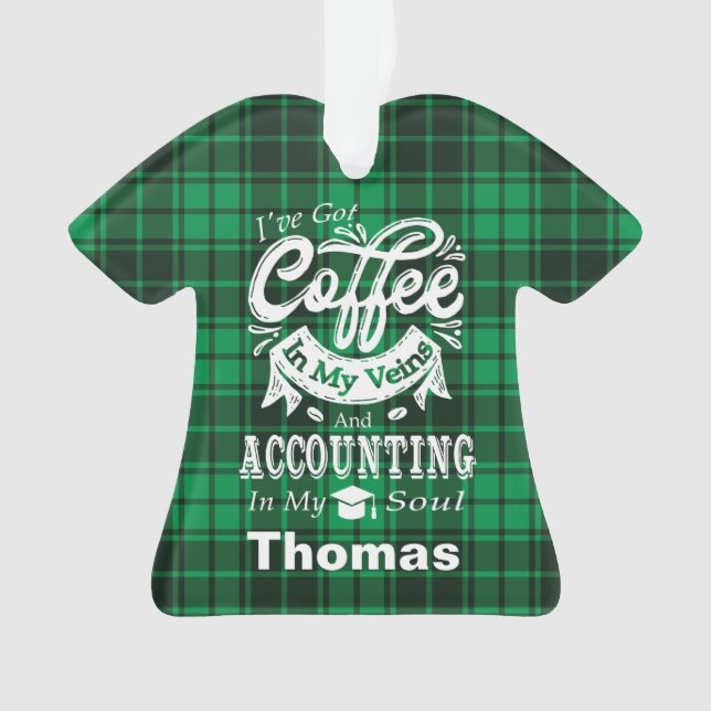Comptabilité Étudiant Green Plaid (devant)
