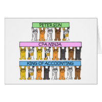 Comptabilité Ninja Cartoon Chats