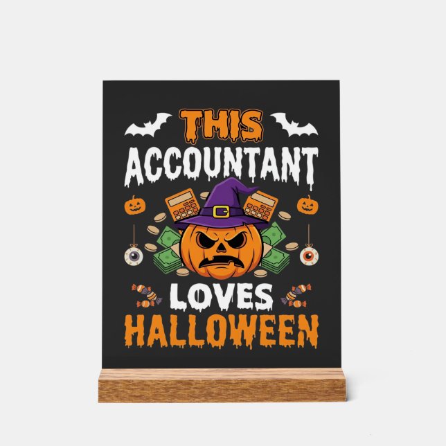 Comptable Aime Halloween Citrouille Comptable Desi (Recto)