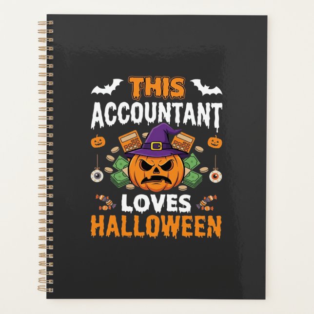 Comptable Aime Halloween Citrouille Comptable Desi (Devant)