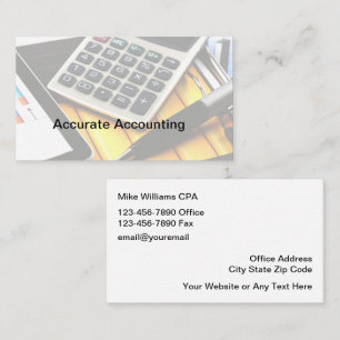 Comptable CPA Cartes de visite modernes