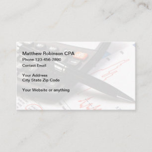Comptable CPA Cartes de visite Nouveaux