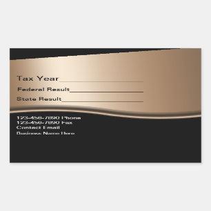 Comptable de préparation fiscale Autocollant de vi