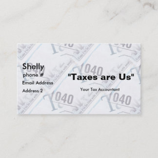 Comptable fiscal Cartes de visite d'entreprise