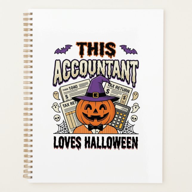 Comptable Halloween Drôle Saison fiscale effrayant (Devant)