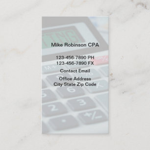 Comptable simple Cartes de visite CPA