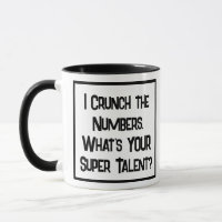 Comptable Super Talent Mug à café à deux tons
