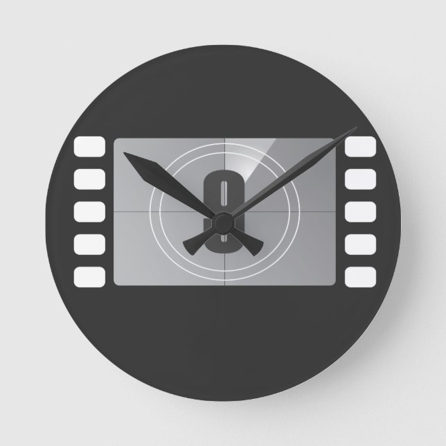 Compte à rebours 9 horloge murale (Recto)