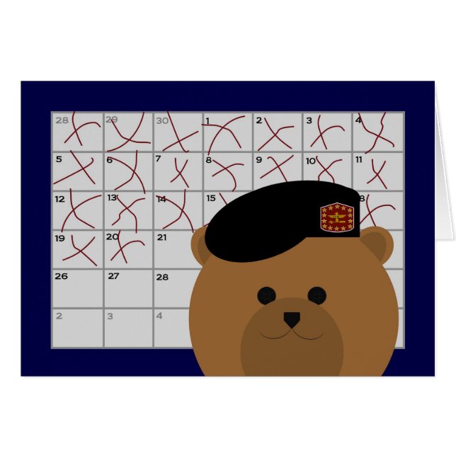 Compte en bas des jours à vous revoir - armée (Devant horizontal)