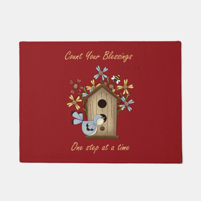 Comptez votre paillasson de bénédictions (Devant)