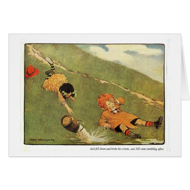 Comptine de Jack et de Jill - carte (Devant horizontal)