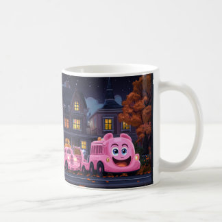 Comptine "Wheels on the Bus" zum Halloween-Thema Kaffeetasse