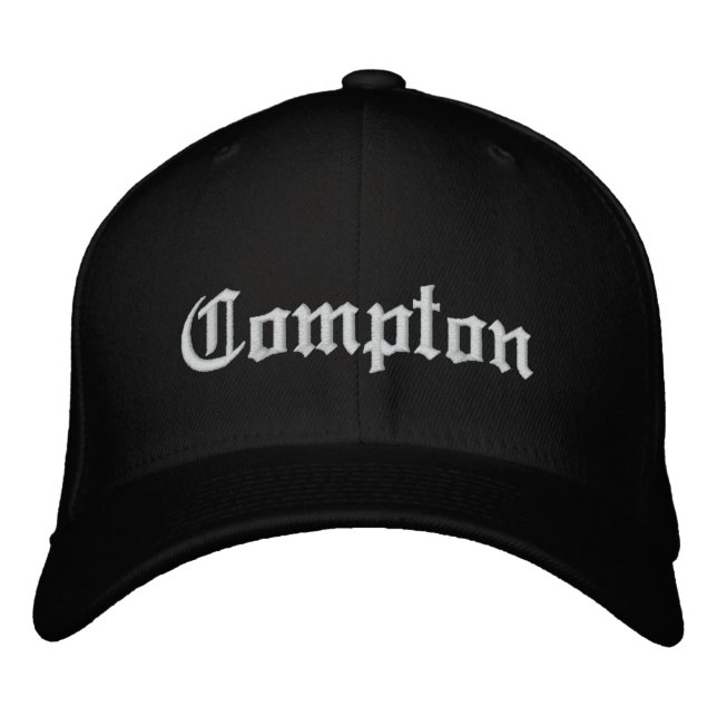Compton Baseballkappe Bestickte Baseballkappe (Vorderseite)
