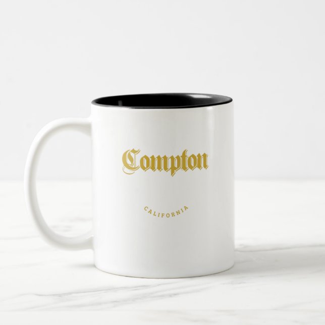 Compton California Gold Classique café Mug (Gauche)