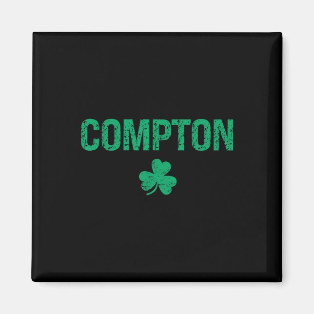 Compton Irish Shamrock St Patrick's Day  Magnet (Vorne)