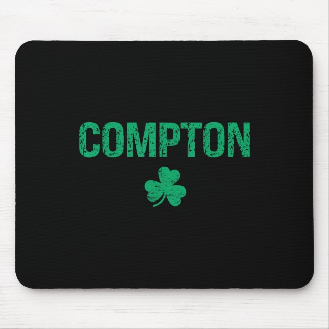 Compton Irish Shamrock St Patrick's Day  Mousepad (Vorne)