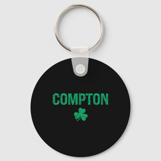 Compton Irish Shamrock St Patrick's Day  Schlüsselanhänger (Vorderseite)