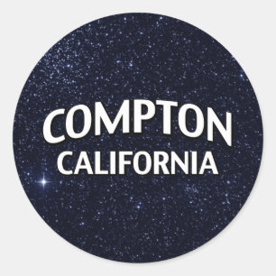 Compton Kalifornien Runder Aufkleber
