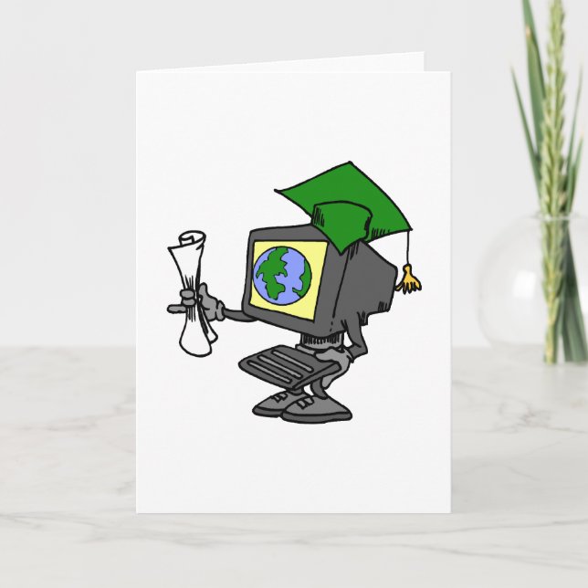 Computer-Absolvent Karte (Vorderseite)