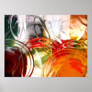 Computer Abstract Posters - Digitaler Kunst Druck Poster