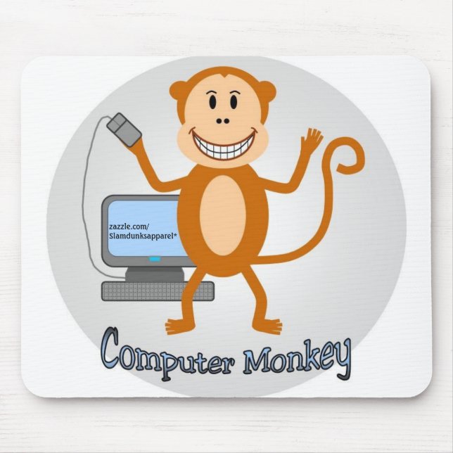 Computer-Affe mousepad (Vorne)