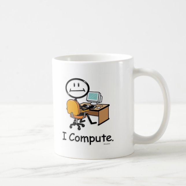 Computer-Benutzer Kaffeetasse (Rechts)