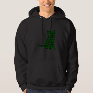 Computer Binärzahlen Cat Programmer Coder Men Hoodie