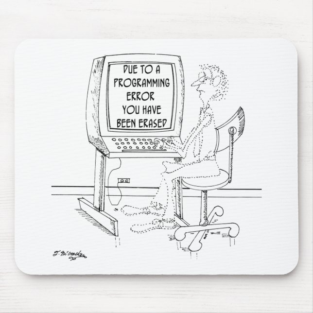 Computer-Cartoon 1164 Mousepad (Vorne)