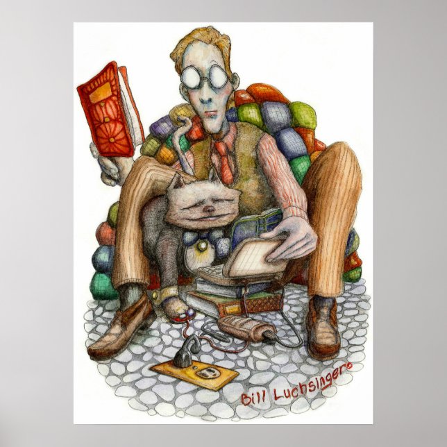 Computer Cat - Poster (Devant)