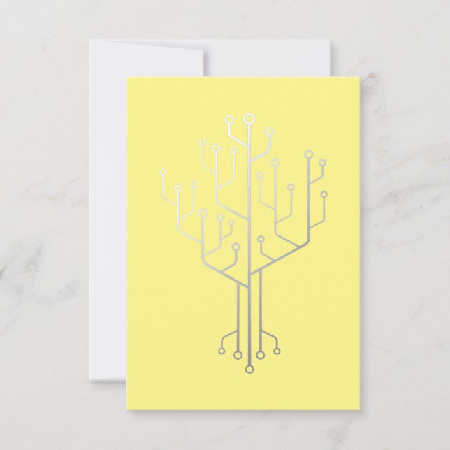 Computer-Chip-Tree-Programmierer-Tschernoteningeni Dankeskarte (Vorderseite)