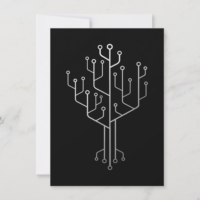 Computer-Chip-Tree-Programmierer-Tschernoteningeni Einladung (Vorderseite)