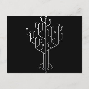 Computer-Chip-Tree-Programmierer-Tschernoteningeni Postkarte