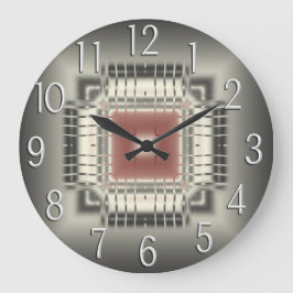Computer Chip Wall Clock Quadratische Wanduhr