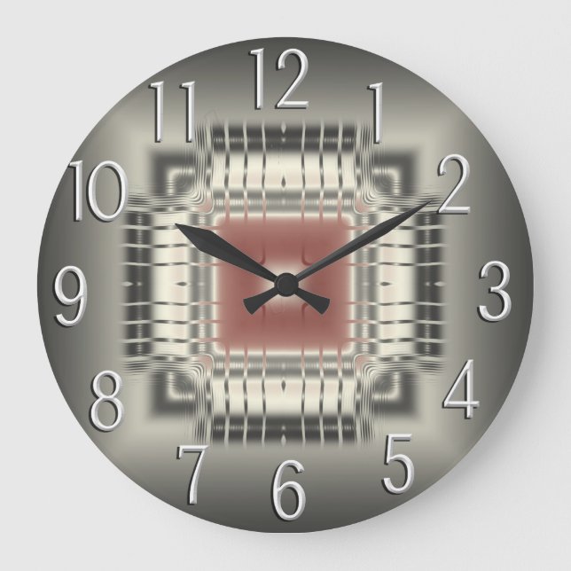 Computer Chip  Wall Clock Quadratische Wanduhr (Vorderseite)