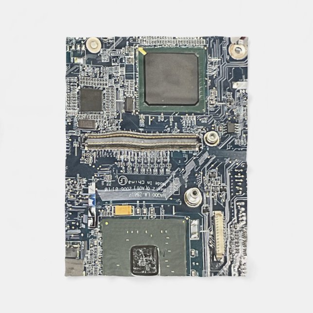 Computer Circuit Board Blanket  Fleecedecke (Vorderseite)
