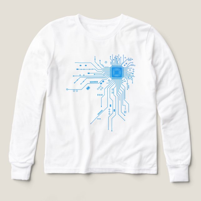 Computer CPU Chip PCB Circuit Design Tech Gift (Motif recto)