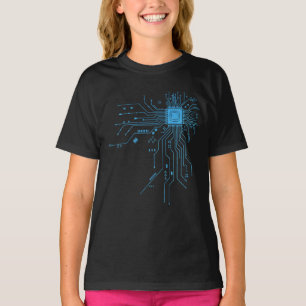 Computer-CPU-Chip PCB-Schaltungsdesign-Tech-Gesche T-Shirt