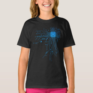 Computer-CPU-Chip PCB-Schaltungsdesign-Tech-Gesche T-Shirt