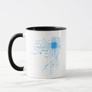 Computer-CPU-Chip PCB-Schaltungsdesign-Tech-Gesche Tasse