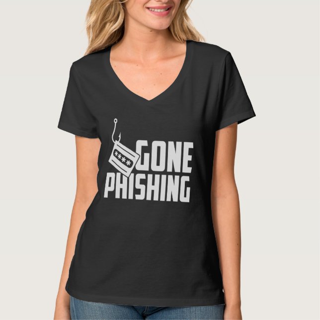 Computer Cybersecurity Hacker Phishing Programmer T-Shirt (Vorderseite)