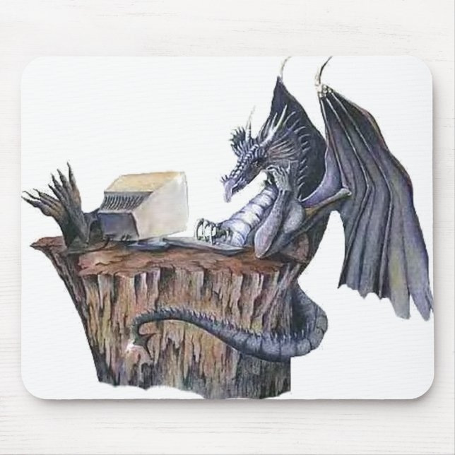 Computer-Drache Mousepad (Vorne)