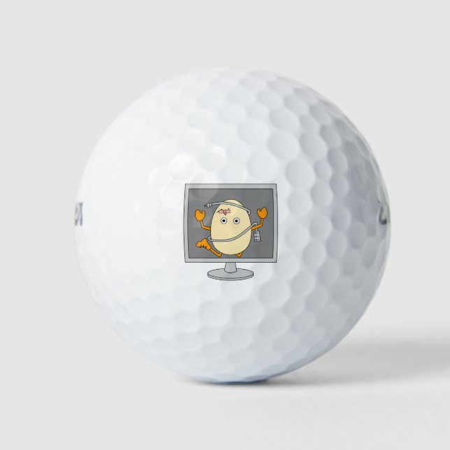 Computer Egghead Golfball (Vorderseite)
