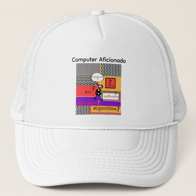 Computer-Enthusiast-Logo Truckerkappe (Vorderseite)
