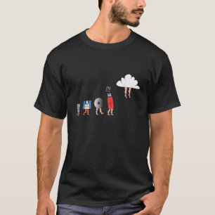 Computer Evolution Diskette USB Cloud-Speicher Ser T-Shirt