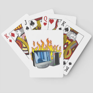 Computer-Feuerlöschkarten Spielkarten