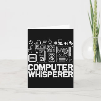 Computer-Flüsterer-Shirt Tech-Support-Nerds Geek Karte