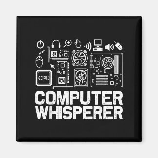 Computer-Flüsterer-Shirt Tech-Support-Nerds Geek Magnet
