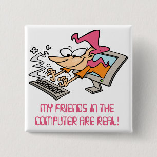 Computer-Freund-Knopf Button
