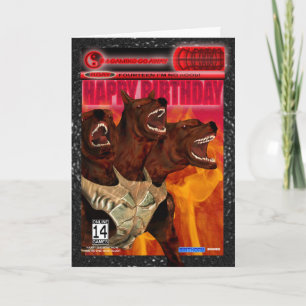 Computer Game Fan Birthday Card Modern Karte