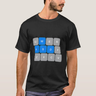 Computer-Gaming für PC-Gamer Funny Blue T-Shirt